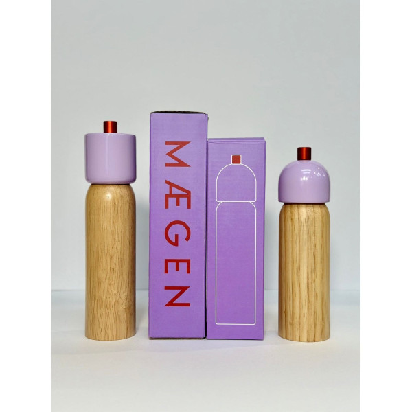 Maegen Μεγάλος Λιλά Μύλος Αλατιού ή Πιπεριού 5.1 x 21.5cm