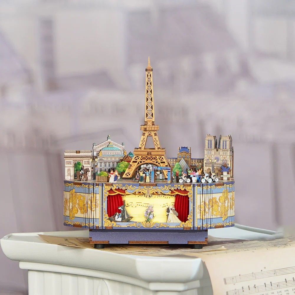 Tonecheer Μουσικό Κουτί – Romantic Paris 3D Puzzle