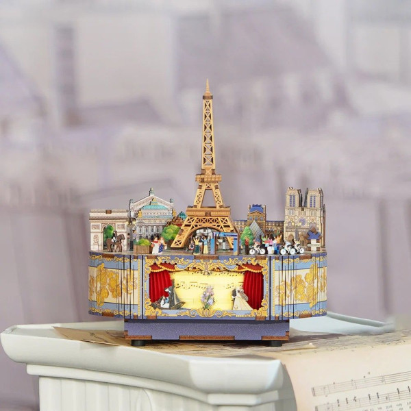 Tonecheer Μουσικό Κουτί – Romantic Paris 3D Puzzle