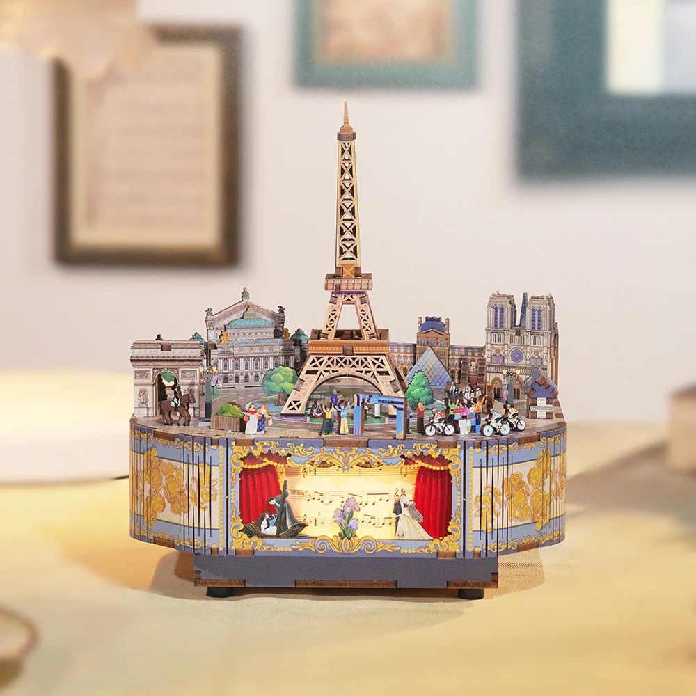 Tonecheer Μουσικό Κουτί – Romantic Paris 3D Puzzle