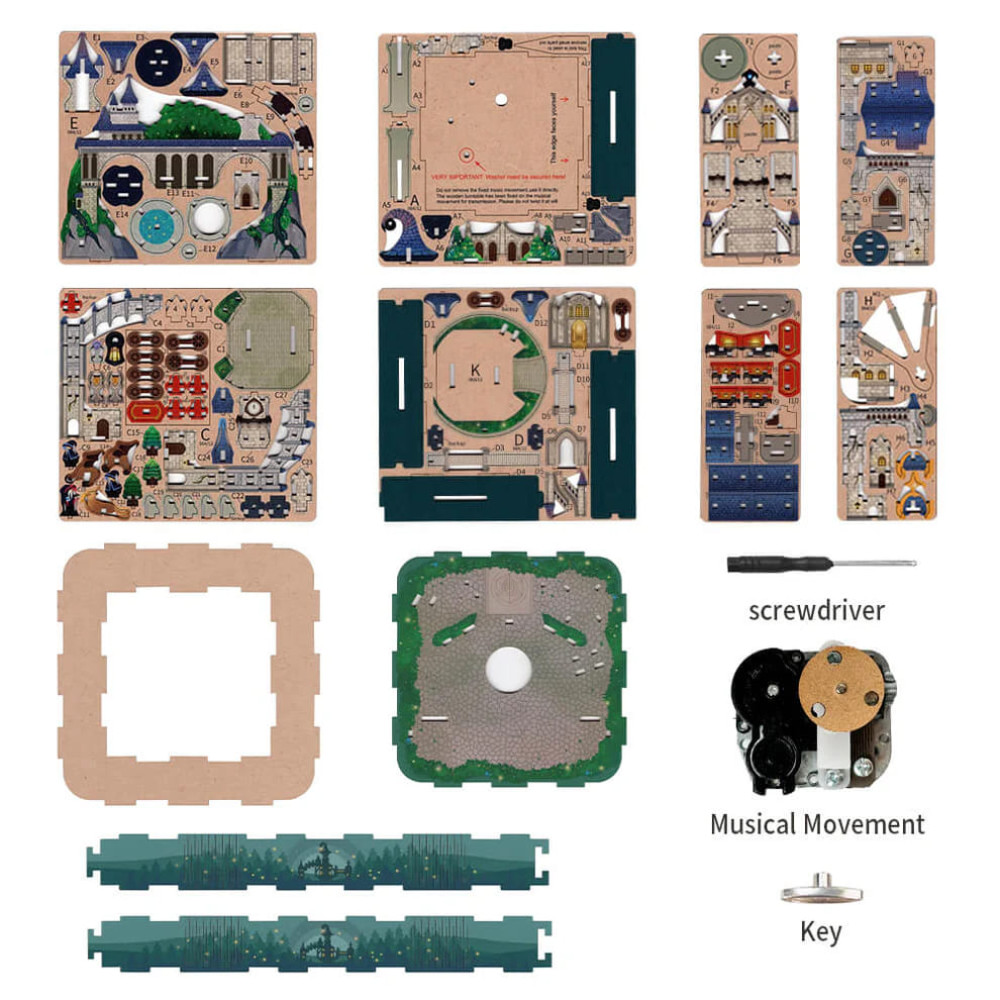Tonecheer Μουσικό Κουτί – Magical Castle 3D Puzzle