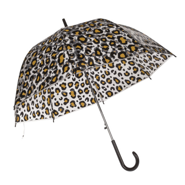 Διάφανη Ομπρέλα Μπαστούνι με αυτόματο άνοιγμα - Leopard