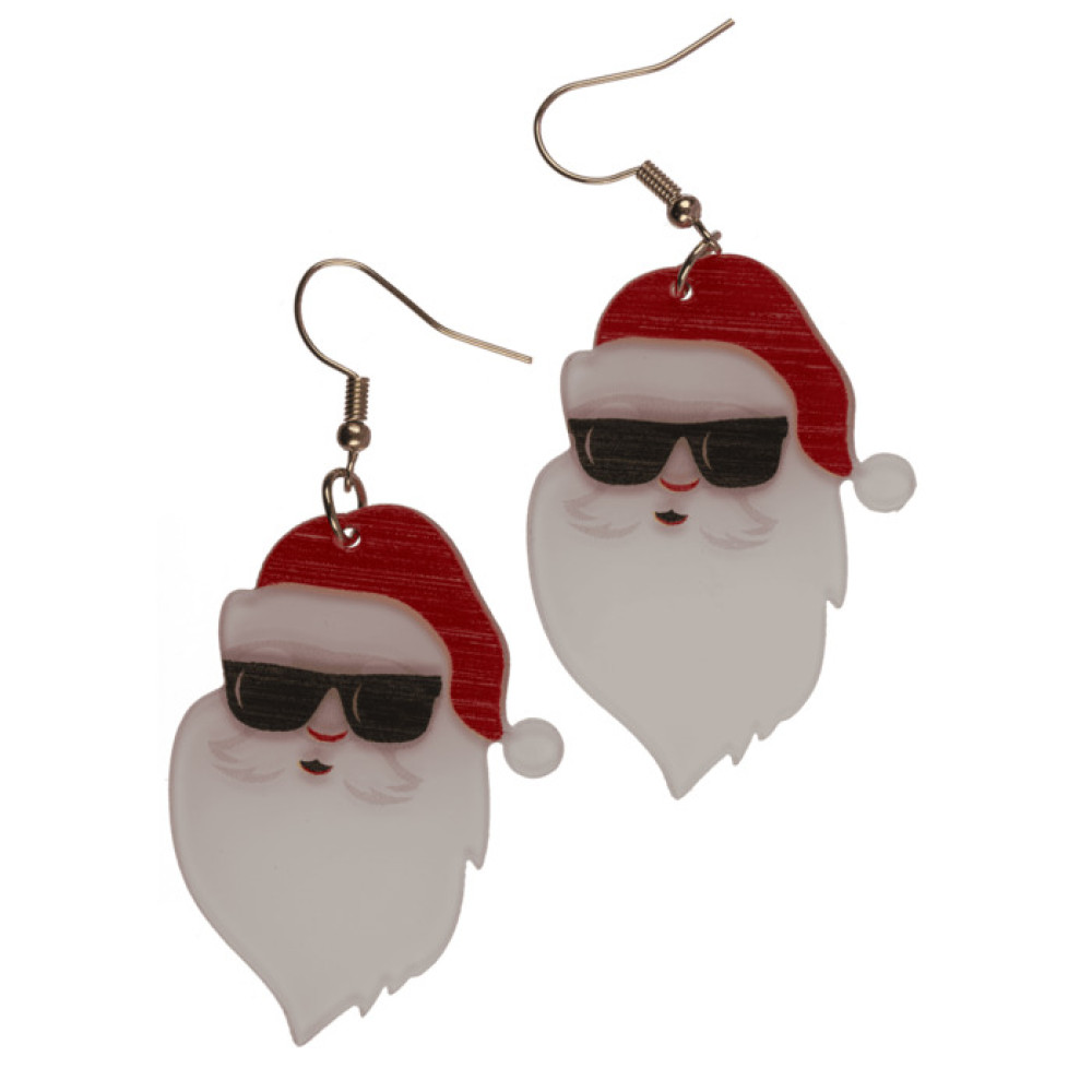 Χριστουγεννιάτικα Σκουλαρίκια 2 τμχ - Santa
