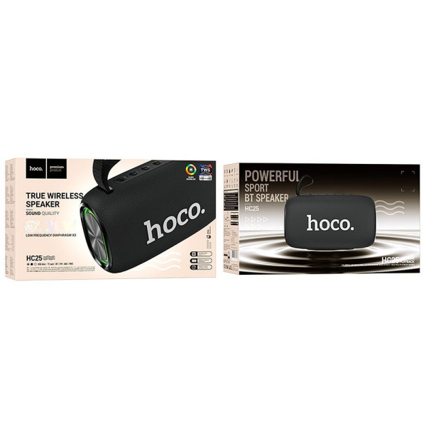 Hoco HC25 Bluetooth ηχείο 2 x 10W (Μαύρο)