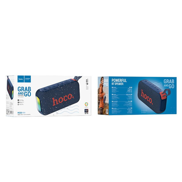 Hoco HC32 Bluetooth ηχείο 2 x 10W (Navy Blue)