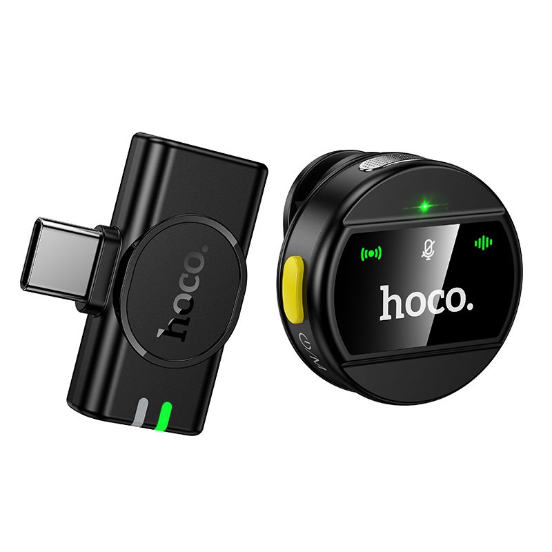 Hoco L21 Ασύρματο Μικρόφωνο Πέτου USB-C (Μαύρο)