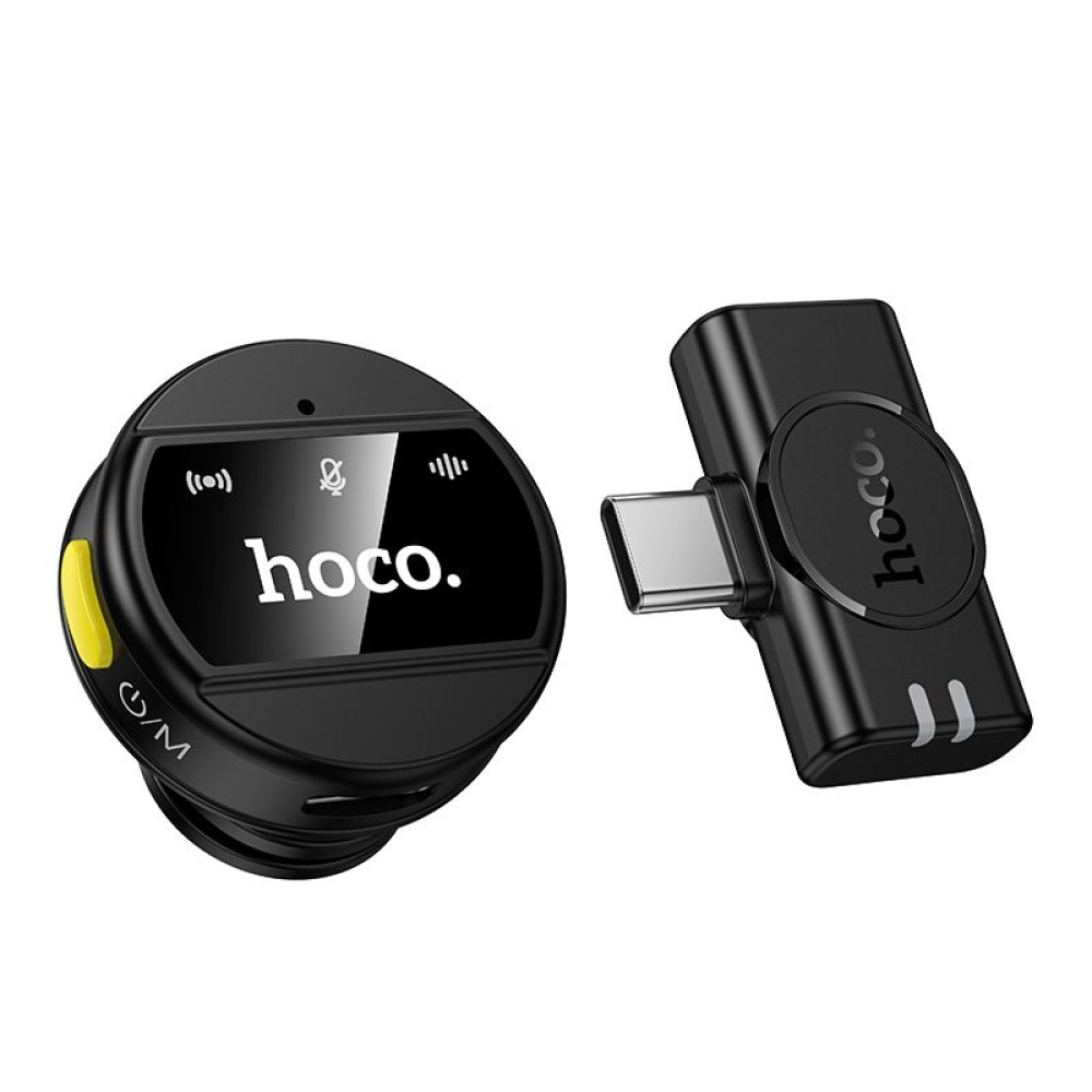 Hoco L21 Ασύρματο Μικρόφωνο Πέτου USB-C (Μαύρο)