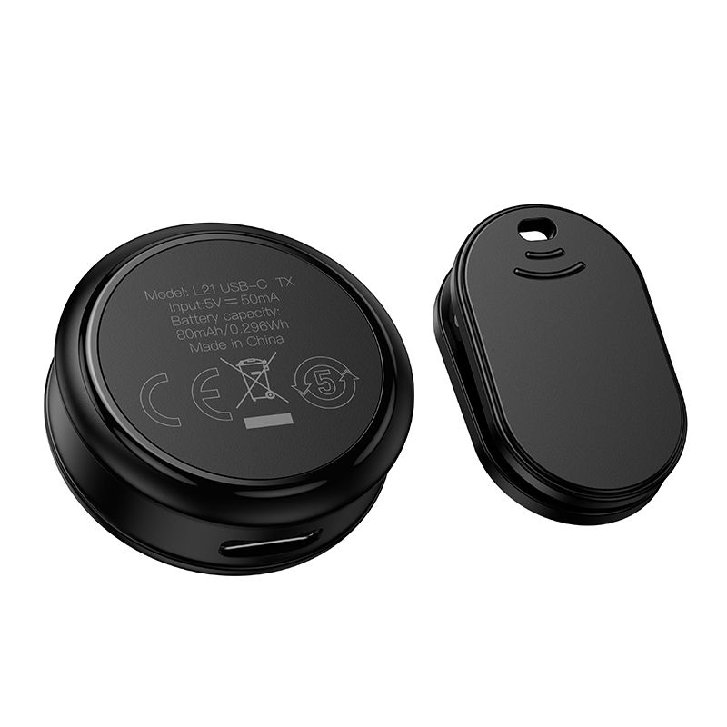 Hoco L21 Ασύρματο Μικρόφωνο Πέτου USB-C (Μαύρο)