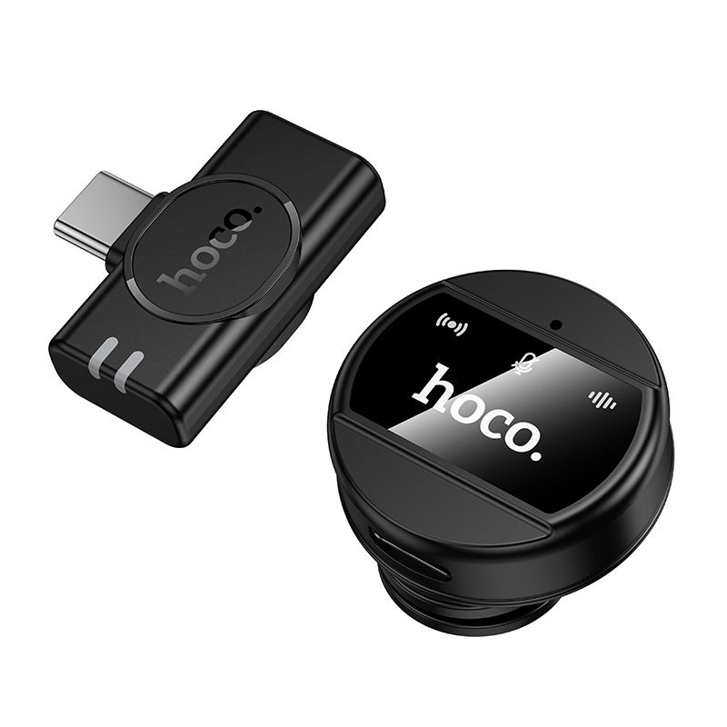 Hoco L21 Ασύρματο Μικρόφωνο Πέτου USB-C (Μαύρο)