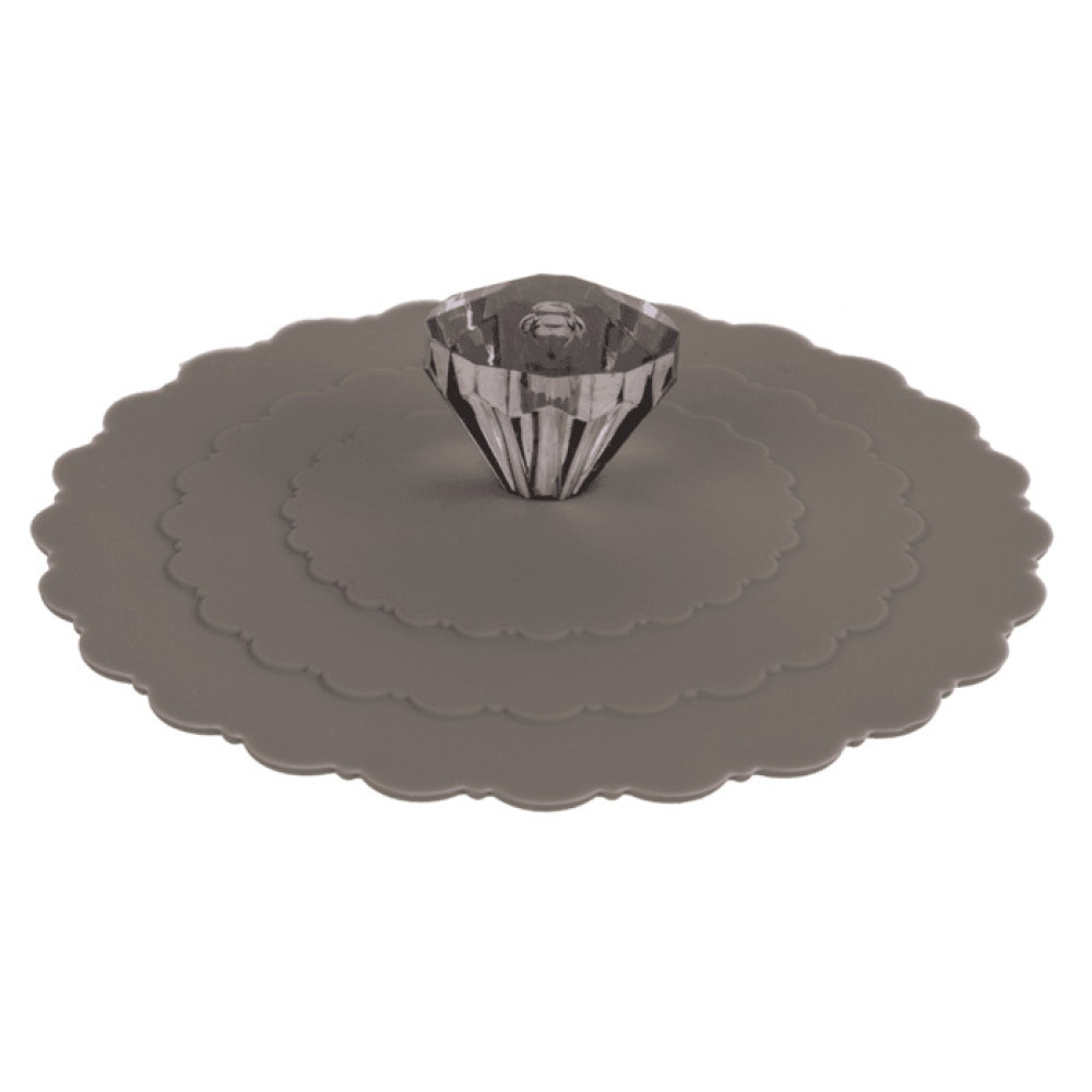 Καπάκι Σιλικόνης για Κούπες (Γκρι)