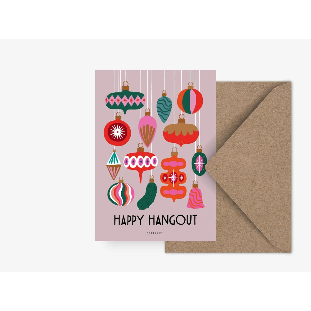 Typealive Χριστουγεννιάτικη Κάρτα Happy Hangout