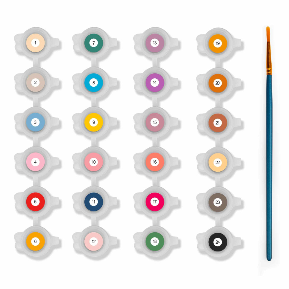 Kikkerland Ευχετήριες Kάρτες Crafters Paint by Numbers