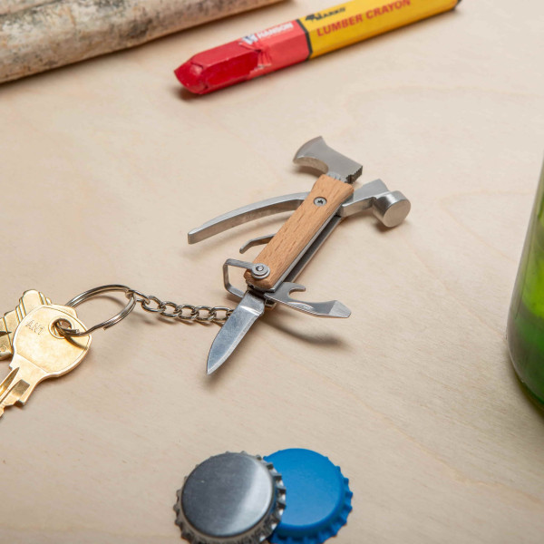 Kikkerland Μπρελόκ Μίνι Ξύλινο Εργαλείο Τσεκουριού