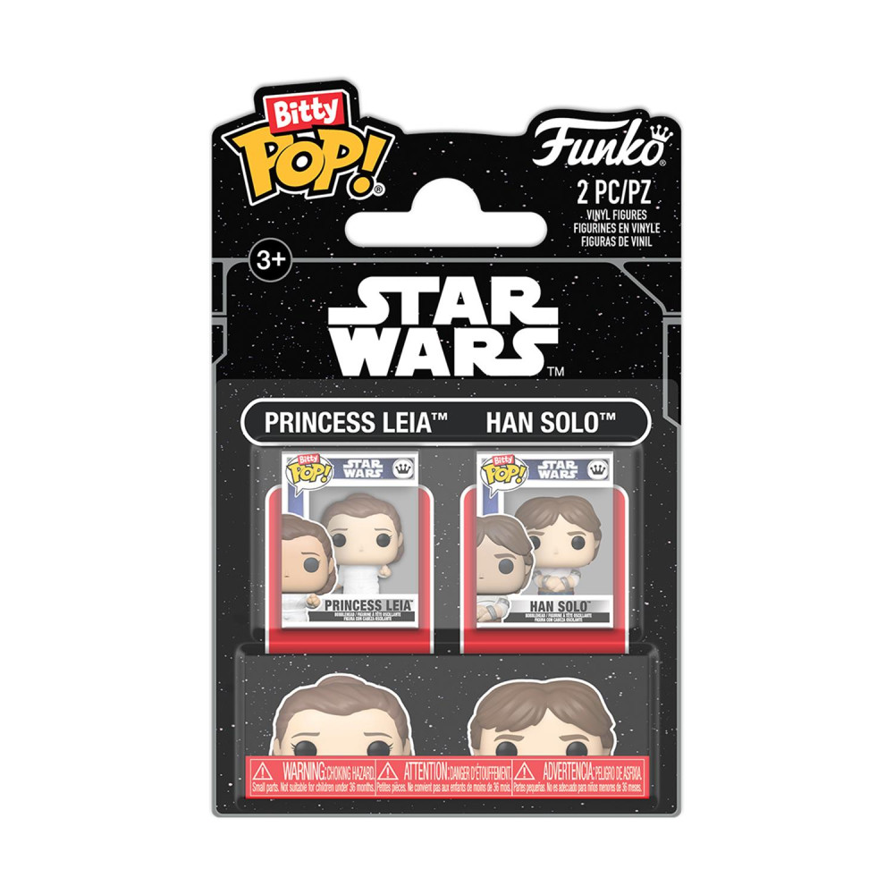 Φιγούρα Funko Bitty Pop! 2-Pack Disney: Star War - Princess Leia & Han Solo 