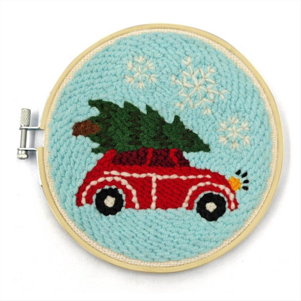 Kikkerland Χριστουγεννιάτικο Κέντημα Red Car