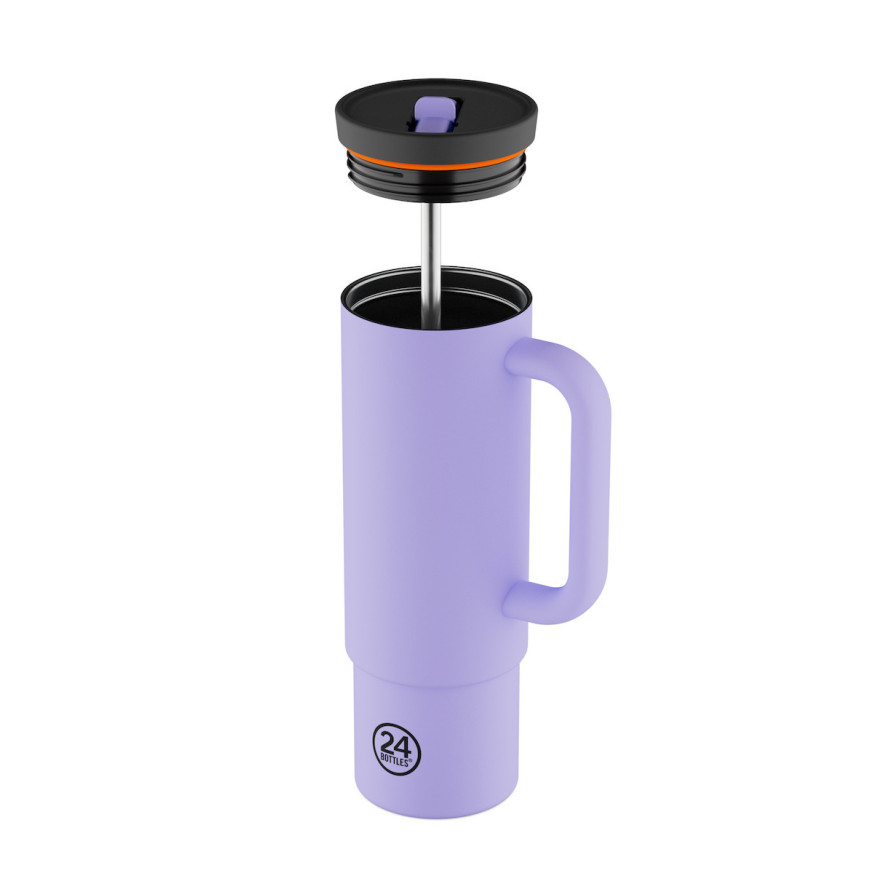 24Bottles Straw Cup Ανοξείδωτο Ποτήρι Θερμός με Καλαμάκι 0.80lt (Erica)