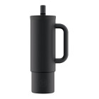 24Bottles Straw Cup Ανοξείδωτο Ποτήρι Θερμός με Καλαμάκι 0.80lt (Tuxedo Black)