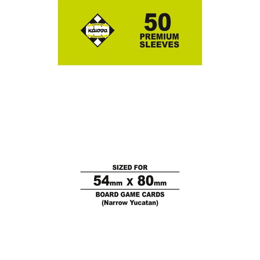 Kάισσα Premium Sleeves 54x80mm (Narrow Yucatan) 50τμχ (KA115203) 