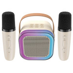ATC-13 Bluetooth Ηχείο Καραόκε με 2 Μικρόφωνα 5W RGB
