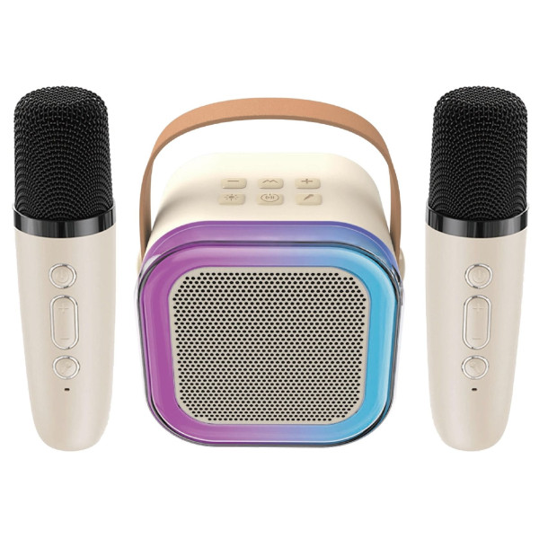 ATC-13 Bluetooth Ηχείο Καραόκε με 2 Μικρόφωνα 5W RGB