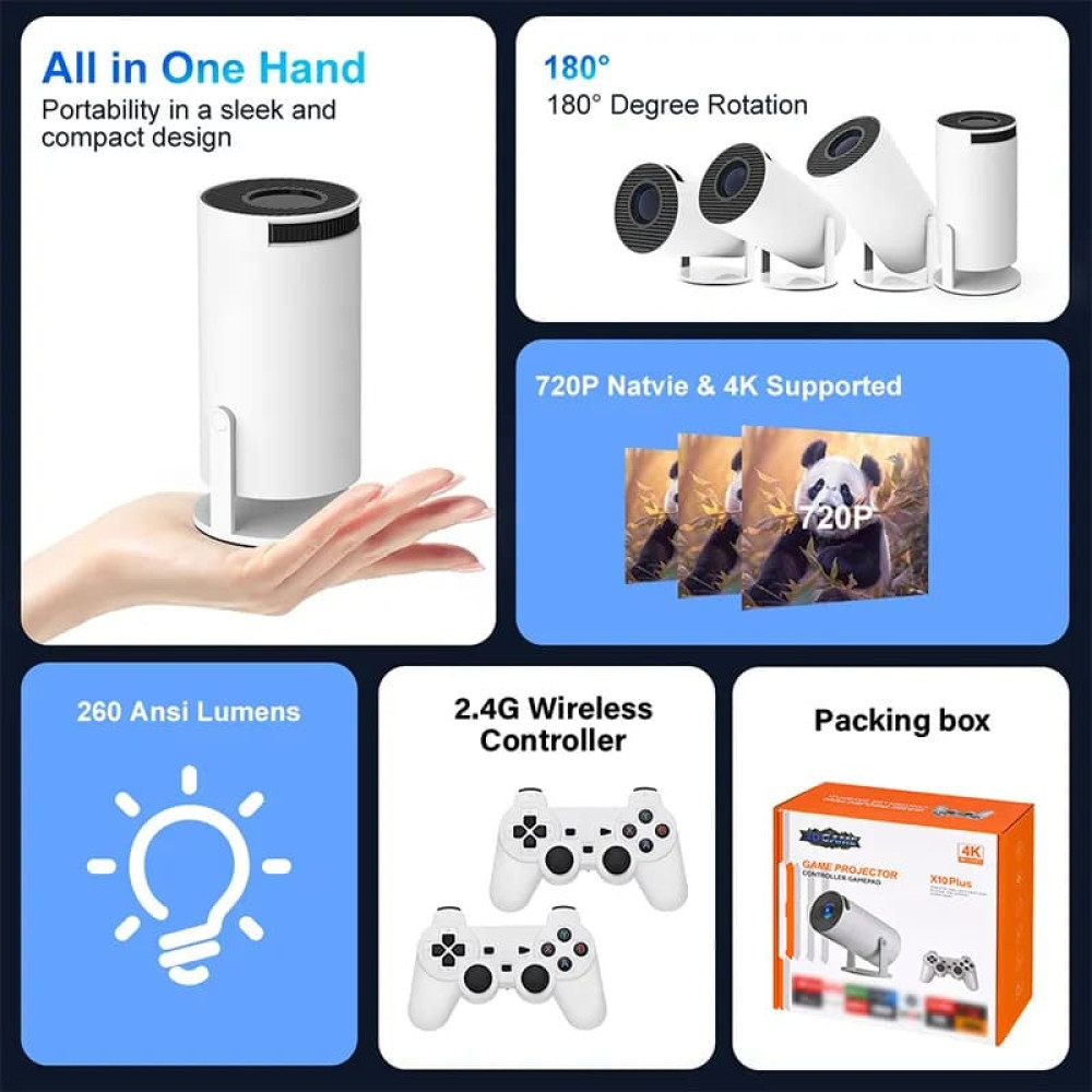 ATC GP Προτζέκτορας Gaming με 2 Χειριστήρια