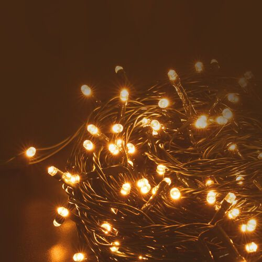 Modee Lighting Χριστουγεννιάτικα Λαμπάκια LED με Τροφοδοτικό (200LED/20m/10cm) Θερμό