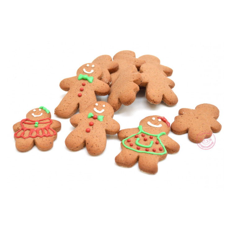 Scrap Cooking Σετ με 4 Aνοξείδωτα Kουπάτ ''Gingerbread Man''