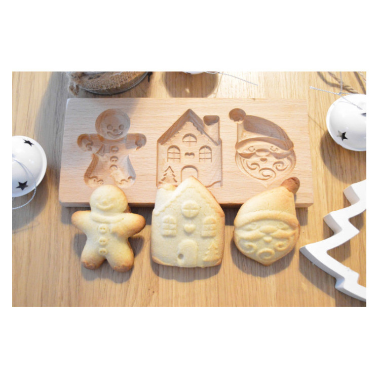 Scrap Cooking Ξύλινη Φόρμα για Γεμιστά Χριστουγεννιάτικα Μπισκότα