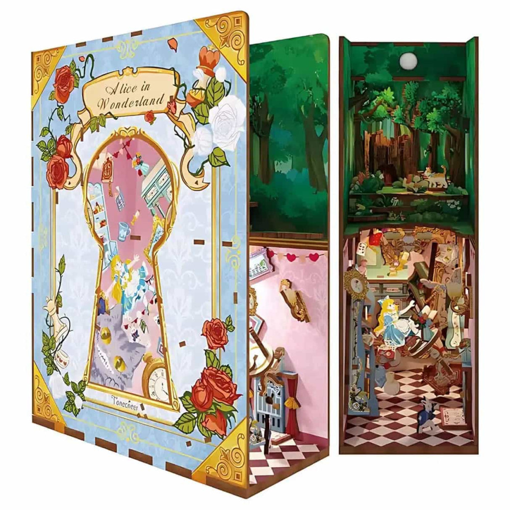 Book Nook Βιβλιοστάτης – Alice in Wonderland