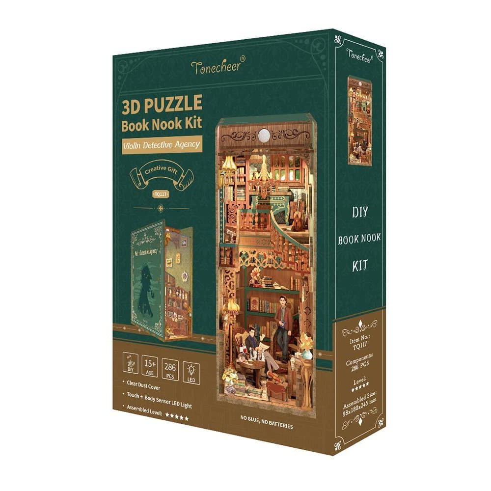 Book Nook Βιβλιοστάτης – Violin Detective Agency