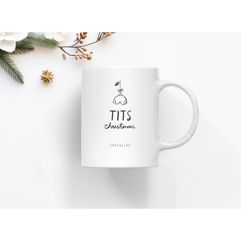 Typealive Κεραμική Κούπα Tits Christmas