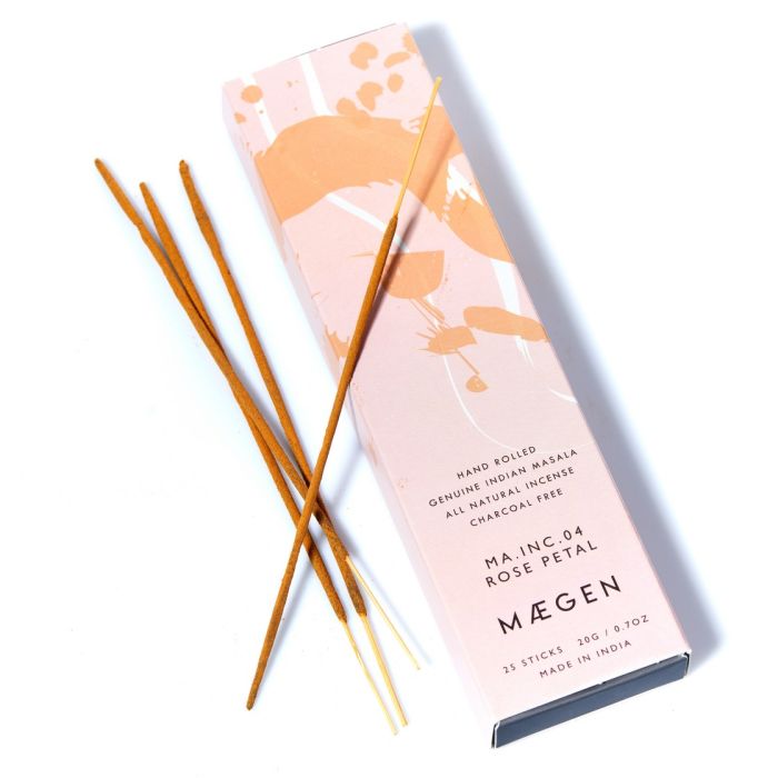 Maegen 25 Αρωματικά Στικ Κάυσης Masala 20cm - Rose Petal