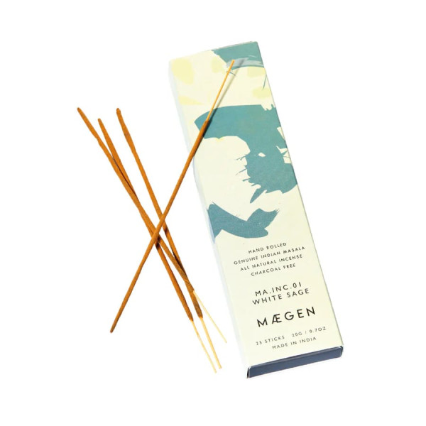 Maegen 25 Αρωματικά Στικ Κάυσης Masala 20cm - White Sage