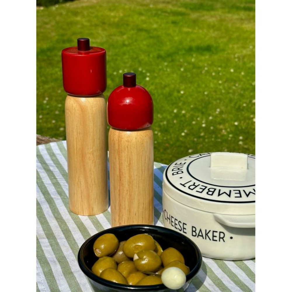 Maegen Μεσσαίος Κόκκινος Μύλος Αλατιού ή Πιπεριού 5.1 x 18.8cm