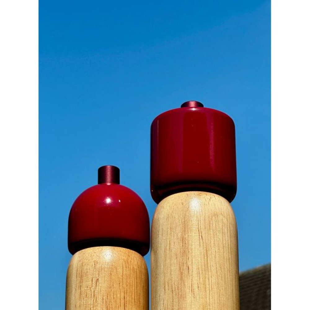 Maegen Μεγάλος Κόκκινος Μύλος Αλατιού ή Πιπεριού 5.1 x 21.5cm