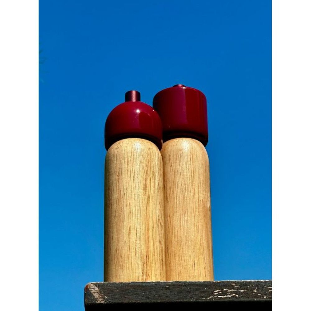 Maegen Μεγάλος Κόκκινος Μύλος Αλατιού ή Πιπεριού 5.1 x 21.5cm