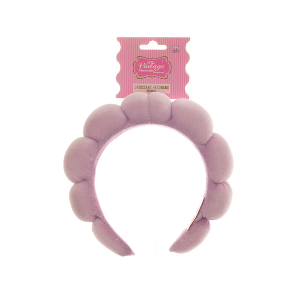 Λιλά Βελούδινη Στέκα Μαλλιών, Croissant - By Upper Canada