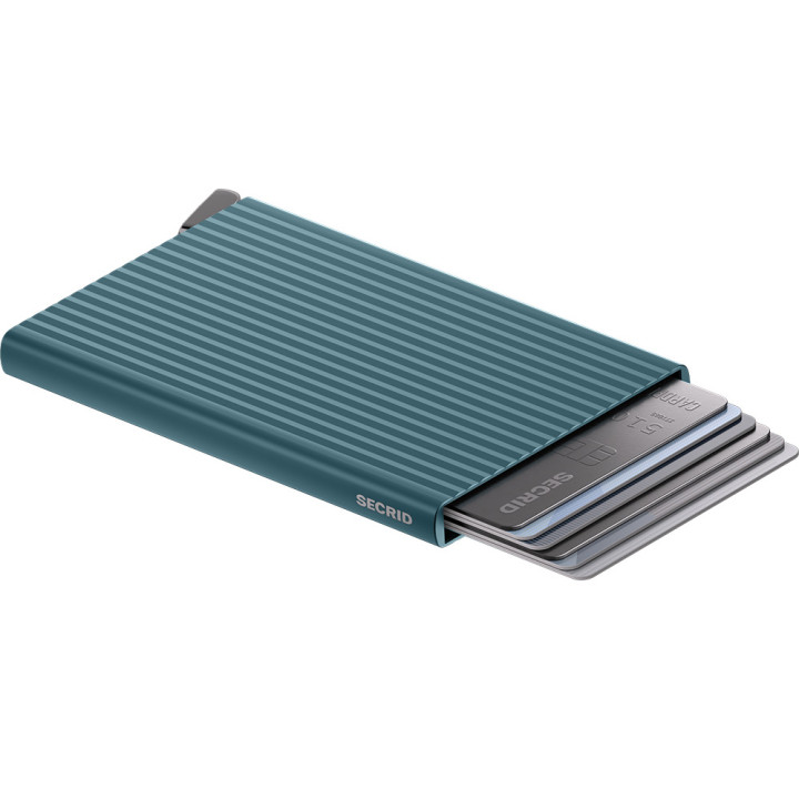 Secrid Premium Πορτοφόλι Καρτών Cardprotector Fluted Teal +