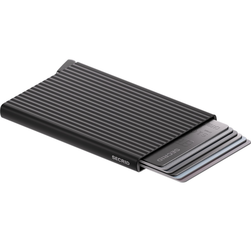 Secrid Premium Πορτοφόλι Καρτών Cardprotector Fluted Black +