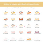 Ohuhu Honolulu Σετ 24 Μαρκαδόρων Αλκοόλης με Διπλή Μύτη Skin Tone Brush & Chisel