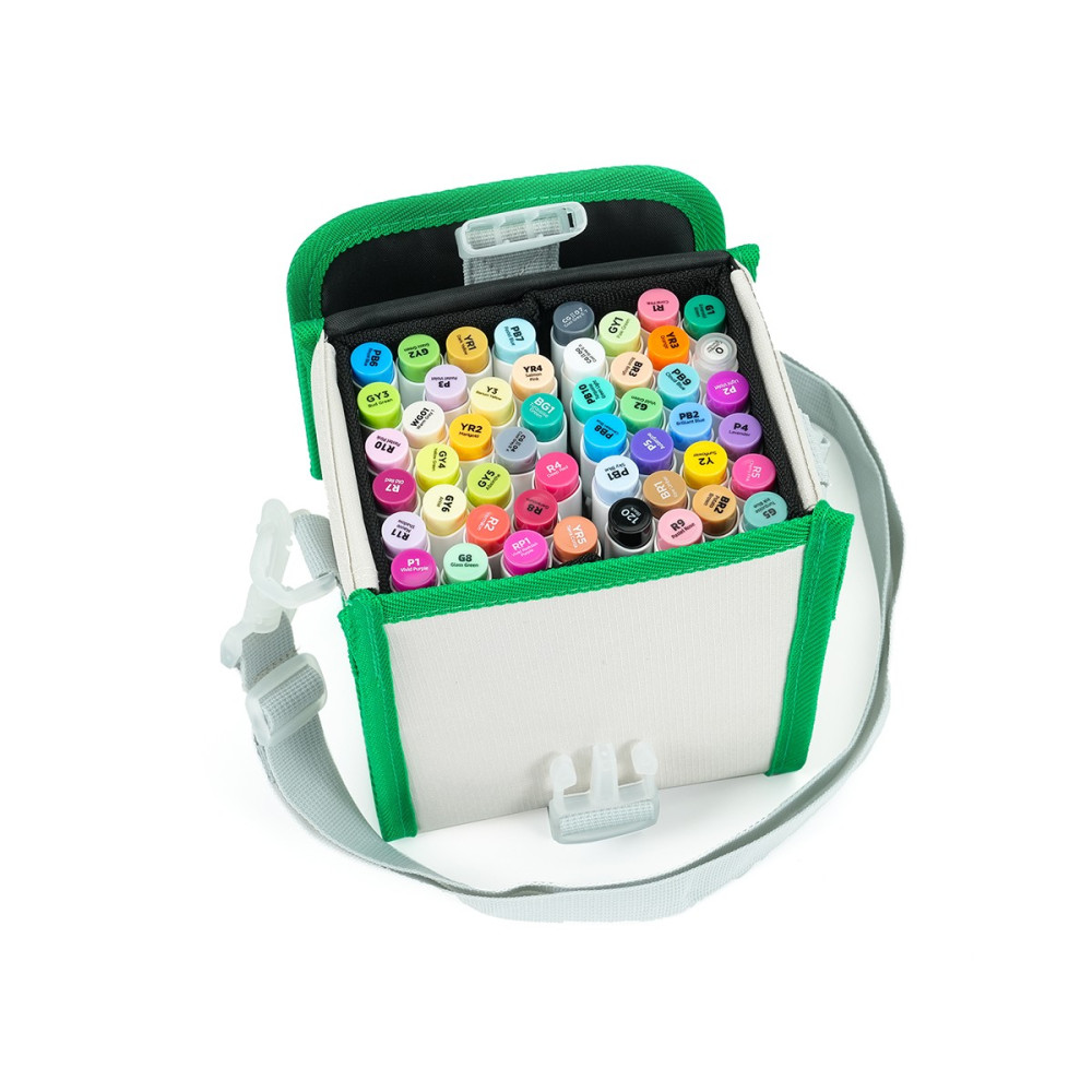 Ohuhu Honolulu Σετ 48 Μαρκαδόρων Αλκοόλης Pastel Tone Brush & Chisel