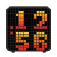 LIFE PIXEL Επιτραπέζιο ψηφιακό ρολόι/ξυπνητήρι με έγχρωμη οθόνη RGB LED pixel art
