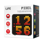 LIFE PIXEL Επιτραπέζιο ψηφιακό ρολόι/ξυπνητήρι με έγχρωμη οθόνη RGB LED pixel art