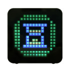 LIFE PIXEL Επιτραπέζιο ψηφιακό ρολόι/ξυπνητήρι με έγχρωμη οθόνη RGB LED pixel art