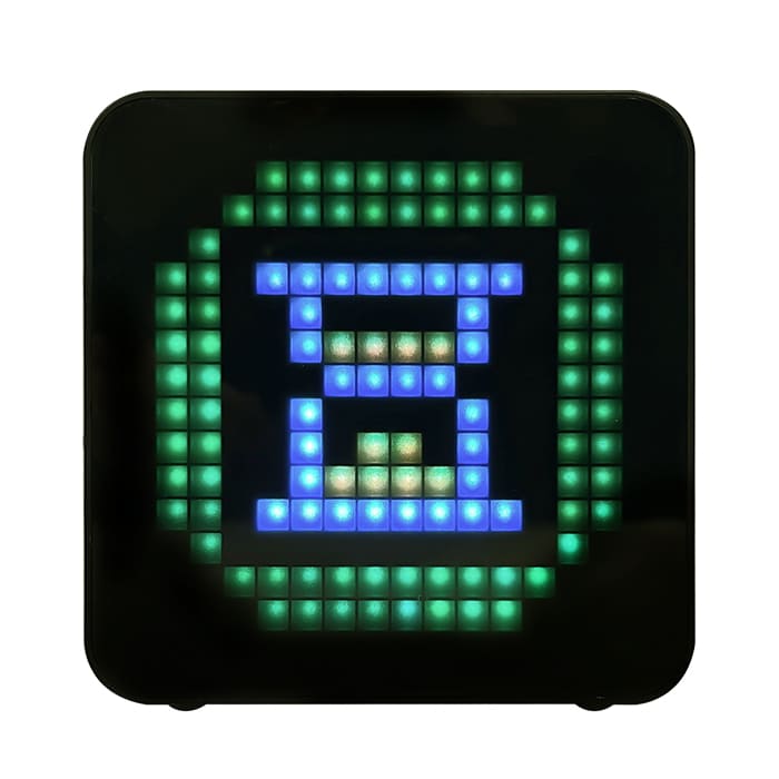 LIFE PIXEL Επιτραπέζιο ψηφιακό ρολόι/ξυπνητήρι με έγχρωμη οθόνη RGB LED pixel art