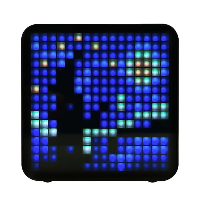 LIFE PIXEL Επιτραπέζιο ψηφιακό ρολόι/ξυπνητήρι με έγχρωμη οθόνη RGB LED pixel art