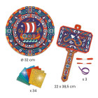 Djeco DIY Φτιάχνω Ασπίδα και Σφυρί με Φύλλα Χρυσού και Αυτοκόλλητα