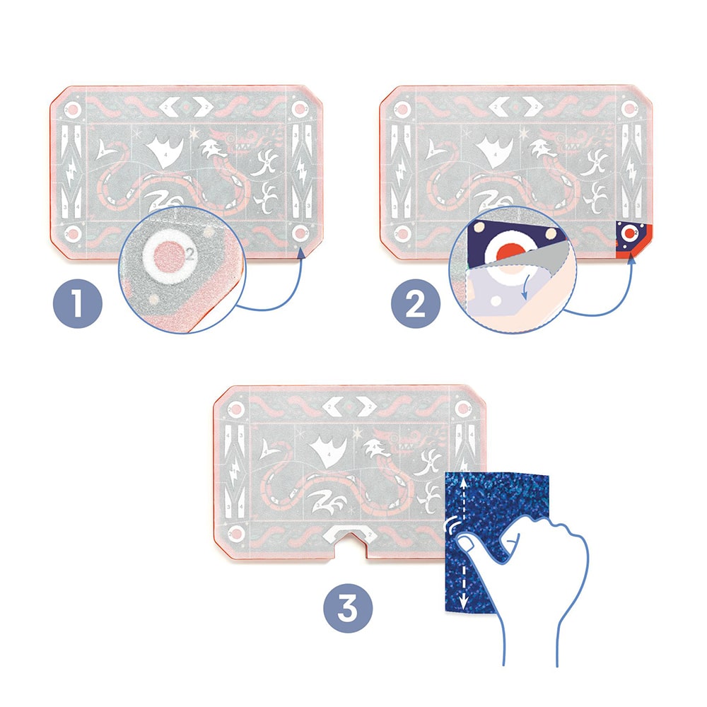 Djeco DIY Φτιάχνω Ασπίδα και Σφυρί με Φύλλα Χρυσού και Αυτοκόλλητα