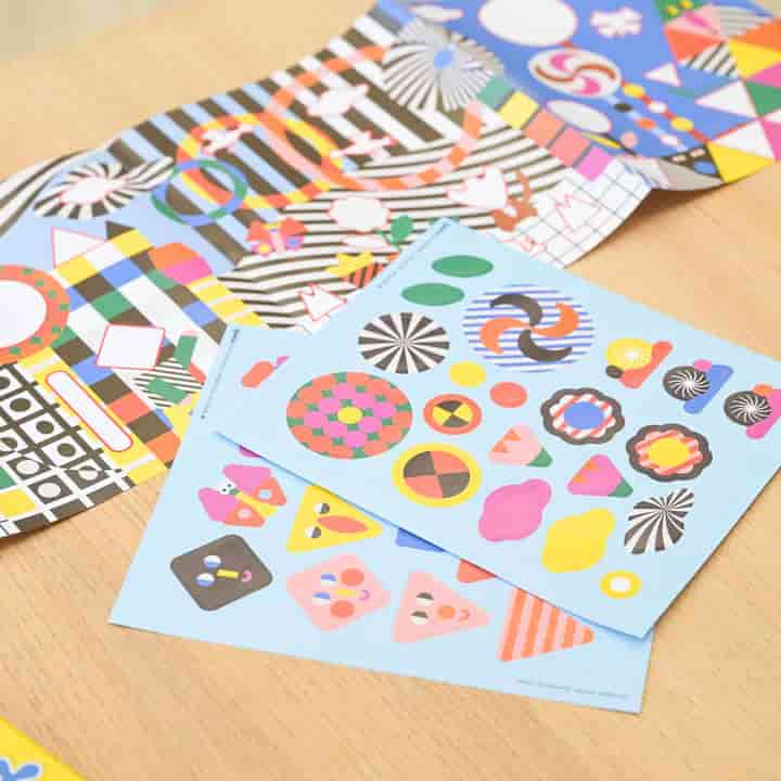 Poppik Sticker box με 140 αυτοκόλλητα - Modern Art