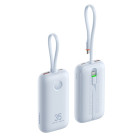 Veger K1 W1188 Digital Display Power Bank 10000mAh PD 3.0 Built In Non-MFI Lightning & USB-C (Γαλάζιο)